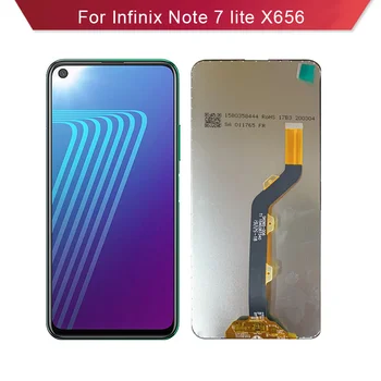 За Infinix Note 7 Lite X656 LCD дисплей Със Сензорен Екран В събирането на Пълен LCD дисплей За Infinix Note7 Подмяна на Екрана на резервни Части за ремонт на