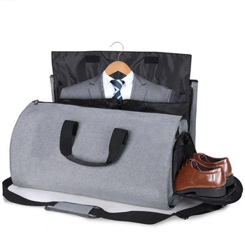Чанта за Ръчен Багаж Голяма Пътна Спортна Чанта с Отделение За Обувки и Сменяем пагон за Мъже И Жени в Командировка