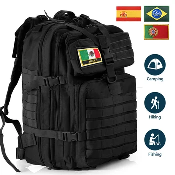 30Л/50Л Военен тактически раница Мъжки туристически раници за къмпинг 1000D найлон водоустойчива пътни чанти Туризъм ловна чанта