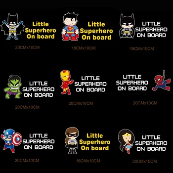 Етикети с участието на малък супергерой 