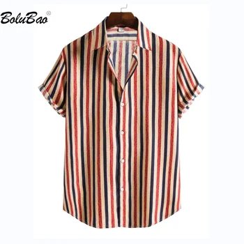 BOLUBAO 2023 Градинска ежедневни тениска за мъже в бар, градинска дрехи с къс ръкав, Висококачествена Дизайнерска тениска за мъже