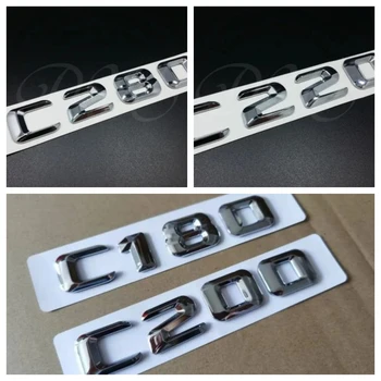 5X 3D Хром Иконата За Конвертиране на Колата Стикер На Багажника на Колата, на Задната Емблема, Букви Икона За Mercedes C-Class C180 C200 C220 C280