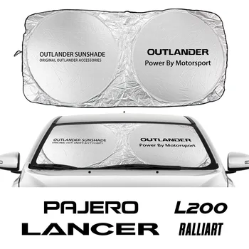 Слънчеви очила на предното стъкло на автомобила, Автомобилни Сенници за предно стъкло, Аксесоари за Outlander на Mitsubishi Lancer Ralliart Eclipse L200 Asx Pajero