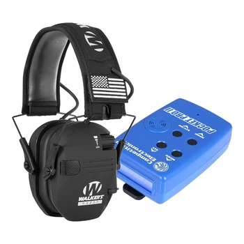 Електронен таймер на снимане Pocket Pro Таймер II с докосване на един сигнал Таймер за тренировка по стрелба с, комплект тактическа слушалките с шумопотискане