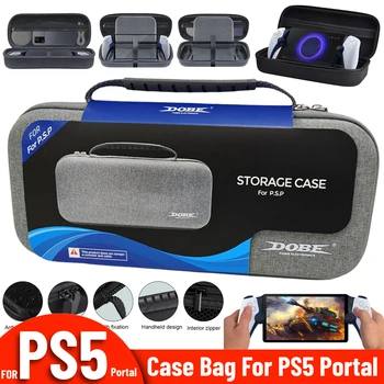 За PS5 Portal Чанта-куфар EVA Hard Carry Bag за съхранение на Sony PlayStation 5 Portal Чанта за преносим игрални конзоли и Аксесоари