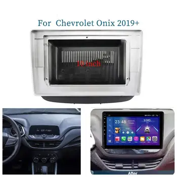 10,1-инчов Автомобили Радиоприемная Панел за Chevrolet Onix 2019 + Комплект Лицето панел За Инсталиране на Конзола Лентата с 10,1-инчов Плоча Адаптер Рамка за Декорация