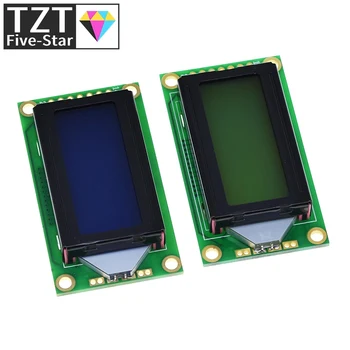 TZT 8x2 LCD модул 0802 знаков дисплей синьо/жълто-зелен за Arduino