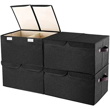 Кутия за съхранение на дрехи, с капак, кутия за домашни закуски, играчки и различни малки неща, кошница за сортиране в колата PSSE880
