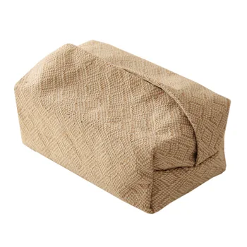 Automobile калъф от коноп тъкани в японски стил, държач за кърпички за масата в хола, кутии за салфетки, контейнера за домашни книжа, притежателят на диспенсера