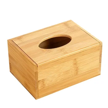 2022 Нов Бамбук Притежателя Кутии за салфетки Хартиена Кутия За съхранение, Капакът на кутията за Салфетки Автомобилни Дървени Кърпички Хол