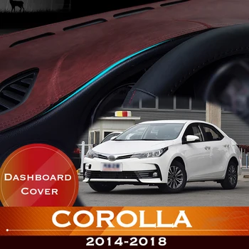 За Toyota Corolla, Auris 2014 ~ 2018 E180 180 Scion съм Таблото на Автомобила Избягвайте Покритие Осветление на Арматурното платформа на Кутията на Масата Противоскользящий Мат