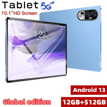 таблет Android 10,1 инча t със слот за СИМ-карта 12 GB, 512 GB продажбата на таблети с Android 13 8000 ма WIFI BT5.0 Таблети tablet PC