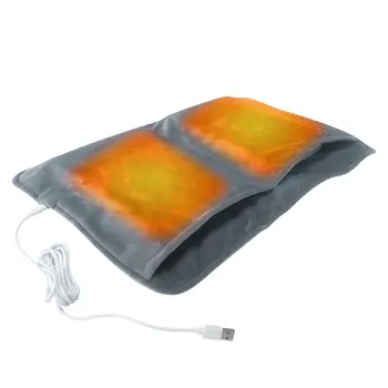 Топло за крака с електрически отопляеми Преносими уреди за краката 11,81 X 19,69 инча, зареждащи се чрез USB за жени и мъже, за легла под масата