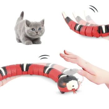 Интерактивни интелигентни Сензорни играчки-змии за котки, автоматична електронна играчка за котки, Коте, домашно USB-акумулаторна играчка за домашни любимци, Детска играчка за домашни любимци
