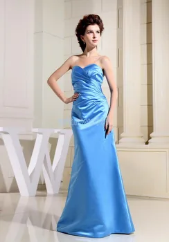 безплатна доставка 2016 вечерни рокли в синьо дълъг нов дизайн гореща разпродажба на булката рокля на прислужница във индивидуален размер/цвят Рокля на шаферка