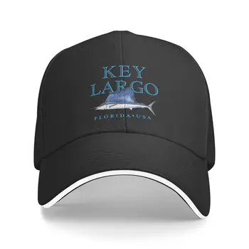 Нова бейзболна шапка Key Largo Florida Sailfish Design, рибарски шапки, луксозни шапки от стиропор, шапки за партита, шапка Дамски Мъжки