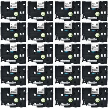 CIDY 20pcs Съвместими ленти за защитни етикети TZe-SE4 TZ-SE4 p touch tape принтер за етикети за лента Borther