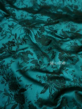 Китайски класики брокат жакард Сатен птица копринени тъкани сатен де Sua SatÃ©Н ÑˆÐµÐ