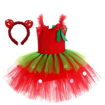 Ягодово Сетчатое рокля, Коледен костюм за cosplay на Хелоуин, рокли Лолита за момичета, сладки ролеви игри, бална рокля, костюми