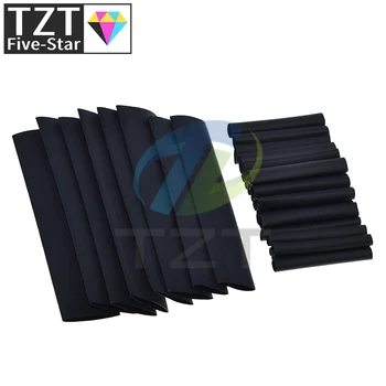 TZT 127 бр. /компл., различни термосвиваеми тръби, Черна метална намотка, электроизоляционный кабел, кран 2-13 мм