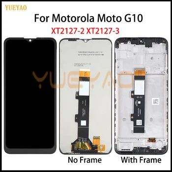 За Motorola Moto G10 LCD дисплей С Сензорен Екран възли За Мото G10 XT2127-2 Екран С Рамка Резервни Части