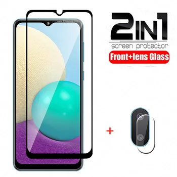 Закалено стъкло 2в1 за Samsung Galaxy А02 6,5 