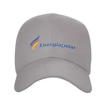 Графична деним шапка с логото на Energiapolar, ежедневни вязаная капачка, бейзболна шапка