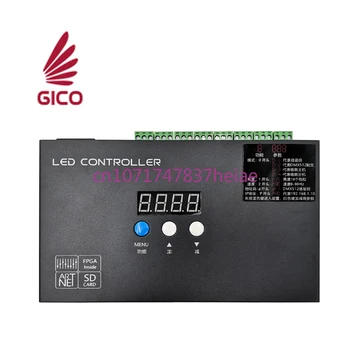 Led контролер с 8-пристанищен изход какао DMX512, TTL, SPI сигнали, пренос на данни