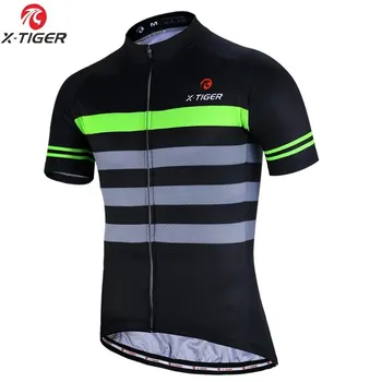 Лятна трикотажная облекло за планински велосипеди X-TIGER, състезателна велосипедна облекло МТБ от 100% полиестер, велосипедна форма
