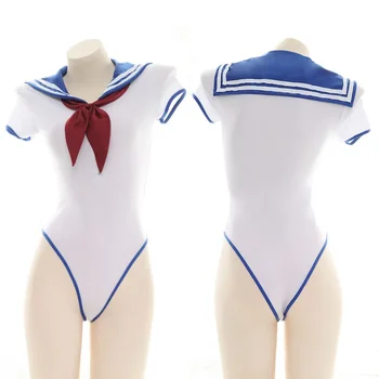 Сладко Боди за cosplay, Sailor Moon, Моряк костюм с лък, женски Секси Монтиране гащеризон, боди, аниме, Училищни бански костюми За момичета, Sukumizu