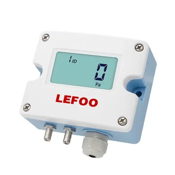 LEFOO LFM52 RS485 Цифров датчик за диференциално налягане на въздуха в ОВК, сензор за ниско диференциално налягане с LCD дисплей