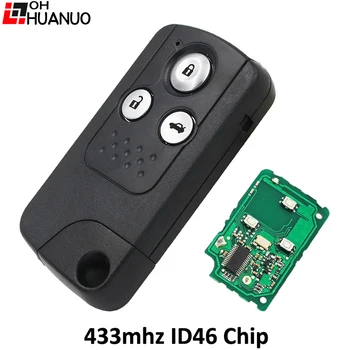 3-бутон интелигентен ключодържател Smart Remote 433 Mhz с чип ID46 за Honda New Civic