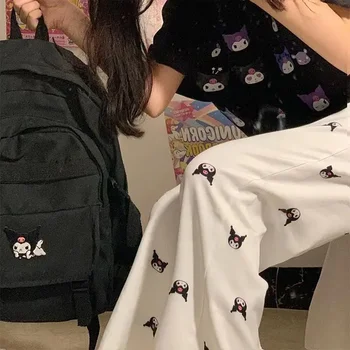 Пижамные панталони Sanrio kuromi за момичета, летни панталони, ежедневни панталони с хубав дизайн, нови, могат да се носят извън дома