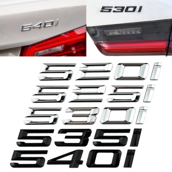 3D ABS Емблема на Багажника на Колата Икона на Лого За BMW 520i 525i 530i 535i 540i 545i E60 550i Xdrive E39 E34 F10 Етикети С Букви Аксесоари