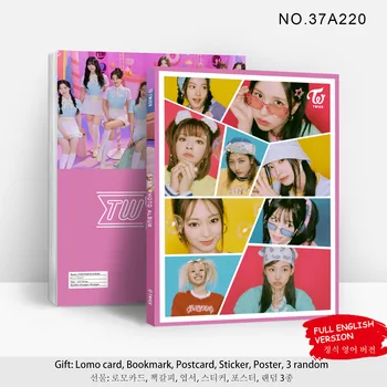 40 страници Kpop Hot Idol TWICE Нов албум Висококачествен Двустранен фотоалбум с цветен печат MOMO SANA NAYEON JiHyo