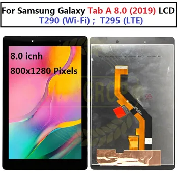 8 инча За Samsung Tab A 8,0 2019 T290 T295 T290 T295 Сензорен LCD дисплей, Дигитайзер, Стъклен Панел при Събирането На