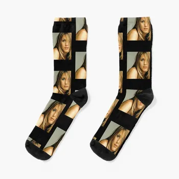 Дженифър Анистън, класическа тениска, чорапи, дълги чорапи, мъжки туристически чорапи до щиколоток, дамски чорапи