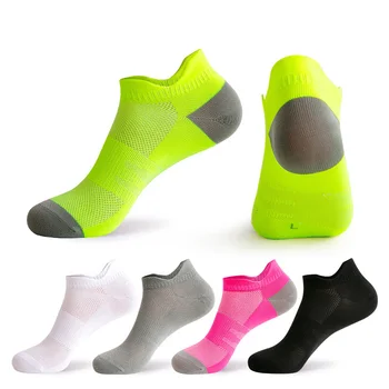 Летни найлонови дамски Мъжки спортни чорапи до глезена Уличен Баскетбол под Наем Бягане Футбол Дишащи Ярки Цветни чорапи за пътуване без показване