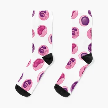 Чорапи с бели кръв клетки Спортни детски цветни щастливи дамски чорапи Мъжки