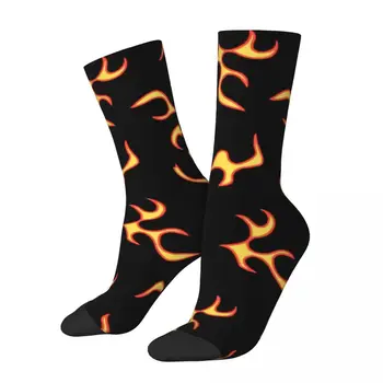 Чорапи за скейтборд в стил хип-хоп Горене Fire, ярки чорапи за екипажа от полиестер унисекс, абсорбиращи потта
