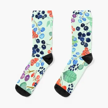 чорапи с шарени плодове и листа чорапи эстетичные зимни термоноски дамски чорапи в стил ретро Мъжки