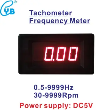 Led Цифров на Тахометър Частотомер 0,5-9999 Hz Захранване Източник на Захранване DC5V Честотен Тестер Скорост 30-9999 об/мин Полузакрытый