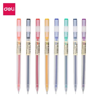Гел химикалка Deli 1БР, 8 цвята мастило 0,5 мм, пишещи средства A119