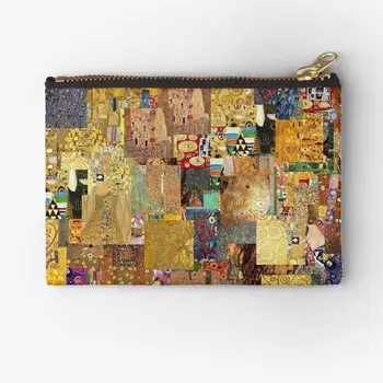 Чанта с цип на Diana Klimt, Дамска чанта, мъжки портфейл за пари, Бикини, Джобни Чорапи, Съхранение на ключове, Малка Козметична опаковка за чисто бельо