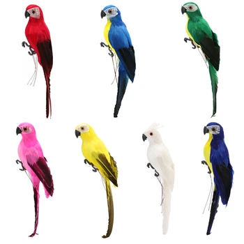 Creative модел на изкуствен папагал от пяна дъски пера, имитирующая птица, Къща на открито, градина, изкуствено животно, украса на градината
